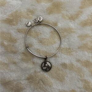 Alex and Ani Disney Silver Charm Bangle Bracelet Minnie Mouse